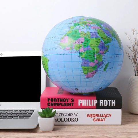 12 Inch Inflatable Globe Ball For Kids Learning Education A Fun Classroom Geography Teaching Toy With Labeled Continents Countries Rivers Oceans Perfect For Beach Pool Party Favors And Classroom Activities PVC