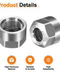 ER11 Collet Clamping Nut With M14 Thread And Premium 40Cr Alloy Steel Construction featuring dynamic balance holes for CNC usage.