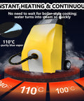 EpyGnom Commercial High Pressure Steam Cleaner 3.5L Tank 230°F Fast Heating With Ozone, showcasing blue vapor at 110°C.