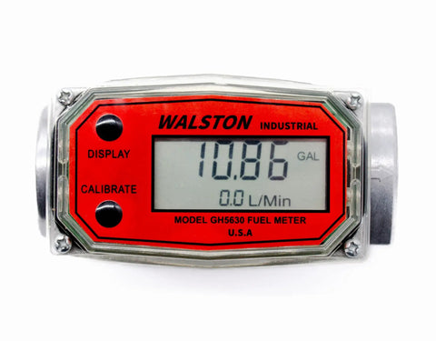 Industrial Digital Fuel Meter 1 Inch NPT Flow Meter For Diesel Gasoline Kerosene Lubricants And Coolants Ideal For Transfer Tanks