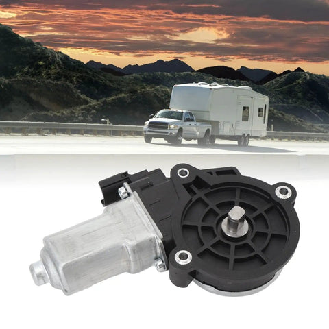 Straight Shooter Type One Level Two Ev Charging Adapter With 32 Amp Ip54 Weather Shield And Heavy Duty Rv Step Motor Replacement Kit Fits Kwikee And Lippert Camper Trailers No Sweat Install For Weekend Getaways - close-up of RV step motor on a scenic highway.