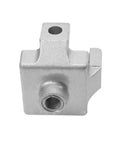 Close-up of a heavy duty aluminum connector from 4 Sets Of 4040 Aluminum Profile Adjustable Feet For T Slot 8mm Leveling Legs.