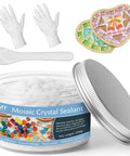 White Crystal Mosaic Grout For Crafts Quick Dry Tile Grout With Contrast Color Technology No Water Mixing Easy Open Lid