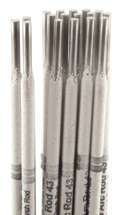 All Position Aluminum Flux Coated DC Welding Rod One Eighth Inch Half Pound Pack for Aluminum and Alloys close-up