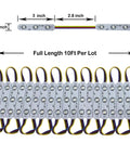 Ultra Bright Dope 200 Pack 12V RGB LED Modules 5050 SMD Color Changing Lights 100ft Waterproof IP65 set layout diagram