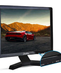 17-Inch 4:3 Security Monitor With 1280x1024 Resolution, No Image Stretching CCTV Screen, front view with car display