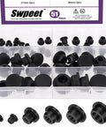 Must-Have Silicone Hole Plug Set With Fifty One Pieces In Six Sizes T Shaped Rubber Stoppers in plastic case