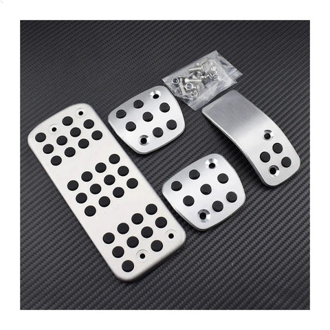 Upgrade Your Ride With Street Tough Clutch And Accelerator Pedal Pads For Peugeot 206 Cars Demanding Hardcore Grip and Heavy Duty Build Crafted From Solid Aluminum For A Knockout Fit. Set includes four heavy-duty aluminum pads with non-slip design.