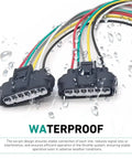 Heat Resistant 6 Pin Throttle Body Pigtail Connector 6 Way Plug and Play Wiring Harness For Throttle Position Sensor TPS Repair Durable Flame Retardant Shell Easy Install Black