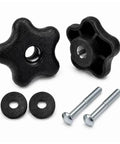 Premium Handle Knob And Screw Bolt Washer Replacement Kit 2 Pack For Toro Lawn Tractors, Direct OEM Fitment Compatible With Models 38583 Through 38515 To Keep Your Mower Rockin Smooth. black handle knobs, bolts, and washers