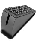 Heavy Duty Spring Door Stopper No Bend Foot Activated Windproof Metal Block For 20 To 60 Mm Door Gaps Matte Black Stainless Steel