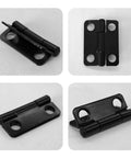 Sturdy Black Stainless Steel 1 Inch Cabinet Hinges Set Of 10 Mini Folding Butt Hinges For Wood Doors Wooden Boxes And Small DIY Projects