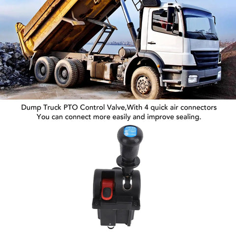 Image of operational Dump Truck Proportional PTO Valve With Four Ports And Three Working Positions, cab installation context.