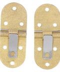 Dope Two Pack Pure Copper Flap Hinge 90 Degree Foldable Flip Top With Screws visible on white background