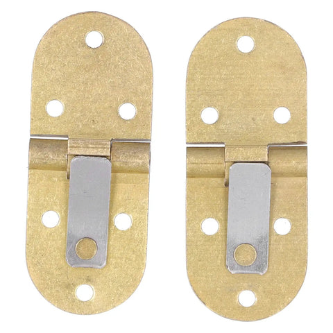 Dope Two Pack Pure Copper Flap Hinge 90 Degree Foldable Flip Top With Screws visible on white background