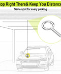 Garage Tennis Ball Parking Aid System With Four Balls Four Cord Locks And Four Screw Hooks Complete Two Sets Parking Solution Adjustable Ceiling Cord Length Easy Install For Precise Car Parking In Home Garage, screw hook close-up