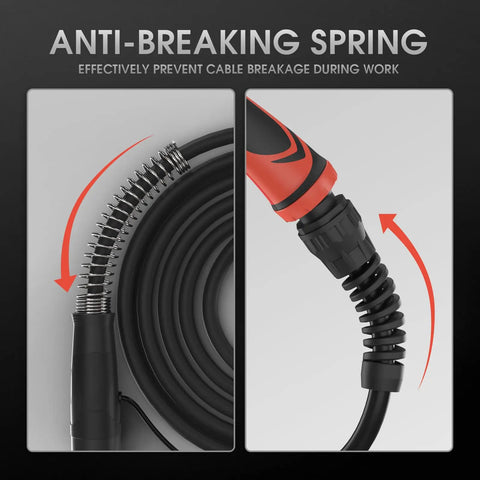 Beast 250Amp MIG Welding Gun Stinger 15Ft Replacement Torch anti-breaking spring detail, Lincoln Magnum 250L K533-7