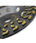 Close-up angle of 7 Inch Diamond Cup Grinding Wheel For Concrete And Coatings Removal With CDB Technology Cluster Diamond Brazing