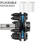 Rugged 1 3/8 Inch PTO Slip Clutch For Farm Tractors with 2 replaceable friction discs and adjustable springs.