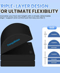 Under Desk Foot Rest Ergonomic Foot Stool With Three Adjustable Heights And Washable Cover for office, home, and car use.