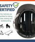 Inside view of Junior Toddler Helmet With Free Reflective Sticker Pack For Ages 1 And Up, Adjustable Dial Fit To Grow With Your Child