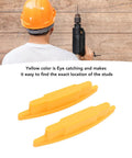 Oreilet 2Pcs Magnetic Stud Finder, Compact Stud Finder Wall Scanner, No. durable ABS yellow design for easy stud detection