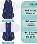 Newborn Sleep Sack Swaddle For 3 To 6 Months Cozy Crib Safe Three Way Adjustable Wearable Blanket With Safe Swaddle Wings