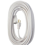 Outdoor Extension Cord 40 Foot 16 Gauge SJTW Three Conductor Weather Resistant White Ideal For Patio Landscape And Deck Lighting