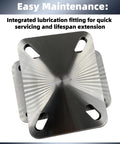 Heavy Duty Bearing Turntable Plate 5500 Lb Rating Greaseable Kingpinless Design for Workstations Weld Tables Displays