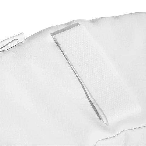 Close-up of the adjustable strap on Raised Toilet Seat Cushion 2 Inch Thick Padded Comfort Riser Universal Fit Portable