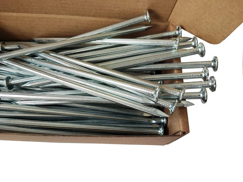 Heavy Duty 6 Inch Metal Nails 144 Pack Landscape Anchoring Spikes For Paver Edging Weed Barriers Turf Tent Stakes And More Ideal For Yard Construction Carpentry Projects in open box