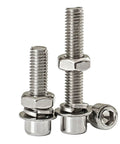 304 Stainless Steel M6 Hex Socket Head Cap Screws And Nuts Kit With Fifty Sets Of Matching Nuts And Cylindrical Bolts For Indoor And Outdoor Use Great For DIY Gear Projects Furniture Electronics And Mechanical Builds, stainless steel screws and nuts
