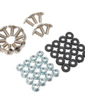 16 Piece Mudguard Bolt Washer Nut Screw Kit With M6 Threads For ATV Quad 4 Wheelers, bolts, nuts, and washers shown