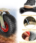 Beefy Top Plate Swivel Caster Wheels For Furniture And Workbenches, Heavy Duty Rolling Plate Casters With Thermoplastic Rubber