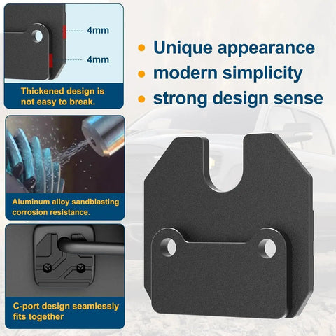 Ram 1500 Sun Visor Repair Kit 2019-2026, 2 Pack Aluminum Visor Clips For Trucks with design features and descriptions