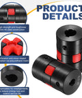 Flexible Jaw Shaft Coupling 8Mm To 12Mm Bore 30Mm Diameter 45 Steel Motor Connector for CNC and 3D printers