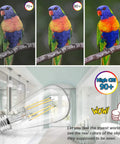 LED Dimmable Edison Light Bulbs 100W Equivalent, 8W 1200 Lumens, E26 Base Filament Bulbs with high CRI comparison, 5000K