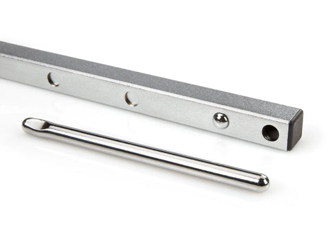 Steel components of Telescoping Basin Wrench Ten To Seventeen Inch Long Reach, Reaches One Hundred Eighty Degree Pivot, Adjustable Jaw