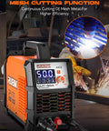 Dual Voltage Plasma Cutter 50 Amp For Home Workshop 110 to 220 Volt With Three Quarter Inch Cutting Capacity And One Half Inch Clean Cut LCD Display Non Touch Pilot Arc 2T 4T Cutting Modes