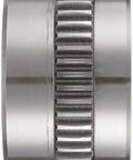 Size F Sier Bath Flanged Sleeve Gear Coupling Flex Hub Carbon Steel 2938 Inch Bore shown from side angle with teeth visible.