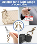 Heavy Duty Swivel Lobster Claw Keychain Clasps And 50 Piece One Inch Zinc Alloy Snap Hooks For Crafts Jewelry Making Dang Sturdy Bag Charms In Top Tier Bronze Finish shown in practical scenarios.