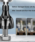 YUEARN black deburring external chamfer tool with tungsten carbide blade and 1/4 in hex shank for burr removal