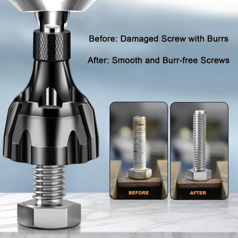 YUEARN black deburring external chamfer tool with tungsten carbide blade and 1/4 in hex shank for burr removal
