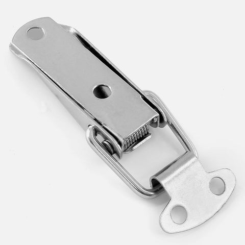 4 Pack Spring Loaded Toggle Latch 2.8 Inch Stainless Steel 304 Catch for Wooden Cases and Toolboxes, Built To Last, Latch Close-Up