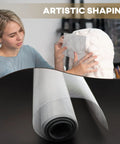 Artist shaping sculpture with Aluminum Wire Mesh Roll for Arts and Crafts, Sculpting Mesh 15.7 Inch by 16.4 Feet