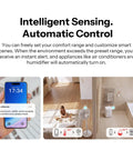 AirGuard TH Lite Zigbee Temperature Humidity Sensor With App Alerts For Real Time Remote Monitoring In Greenhouse And Wine Cellar Thermometer Hygrometer Works With Alexa And Google Home 4 Pack for app alert control