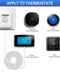 24 Volt Doorbell Transformer With C Wire Adapter For Nest Hello Honeywell And Sensi Thermostats And Any 24V Doorbell Power Supply Easy Install No Fuss Voltage Works Great With Any 24V Doorbell Or Smart Thermostat Setup applied to smart thermostats