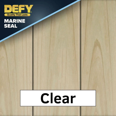 Rock Solid Marine Grade Wood Sealant And Stain For Docks And Piers With Zero Mess Clear Formula reveals clear wood appearance.