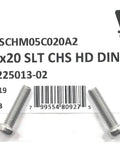 Built Like A Tank Stainless Steel Slotted Cheese Head Machine Screw Din84 M5X20 Precision Metric Thread A2 70 Grade label and screws