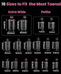 All In One Polygel Toenail Kit For Beginners With 315ml Hema Free Clear White Pink Gel Toe Dual Nail Forms size chart image